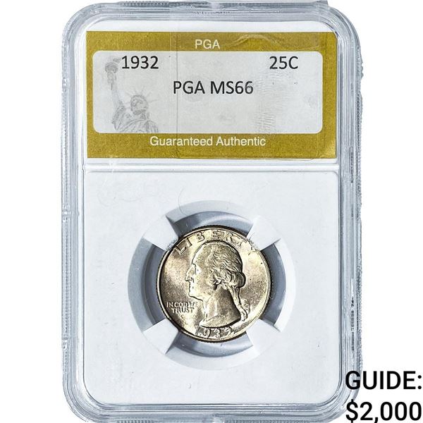 1932 Washington Silver Quarter PGA MS66