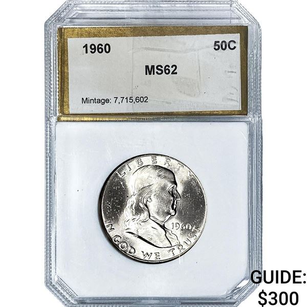 1960 Franklin Half Dollar PGA MS62