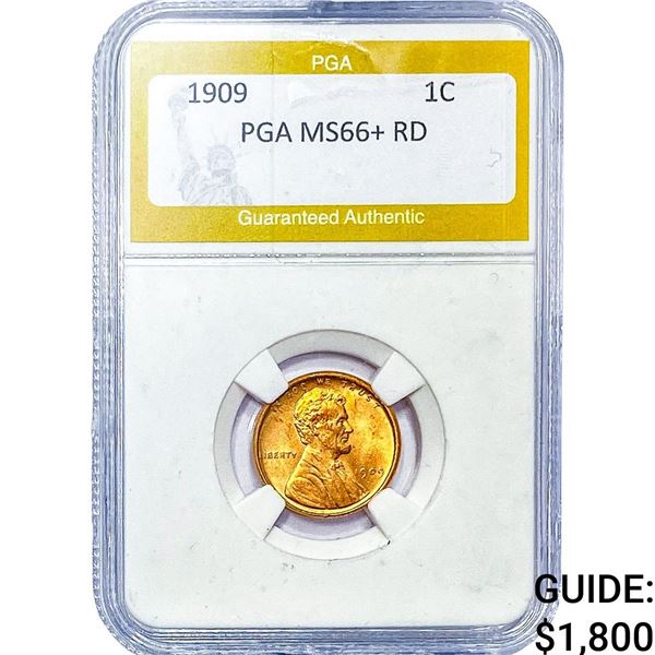 1909 Wheat Cent PGA MS66+RD