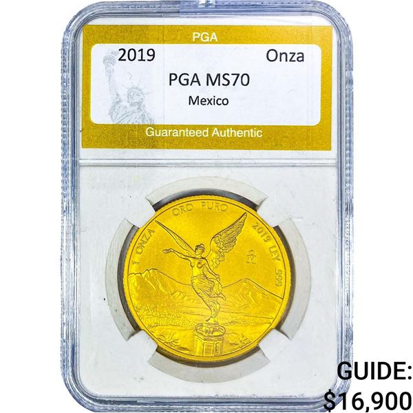 2019 1 Onza Gold Mexico PGA MS70