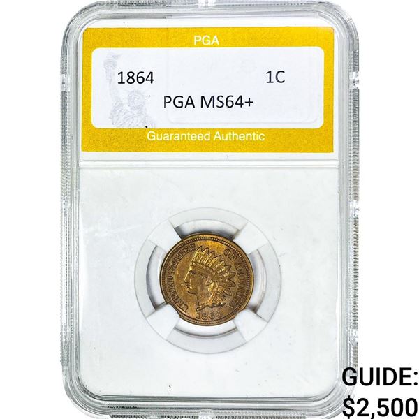 1864 Indian Head Cent PGA MS64+