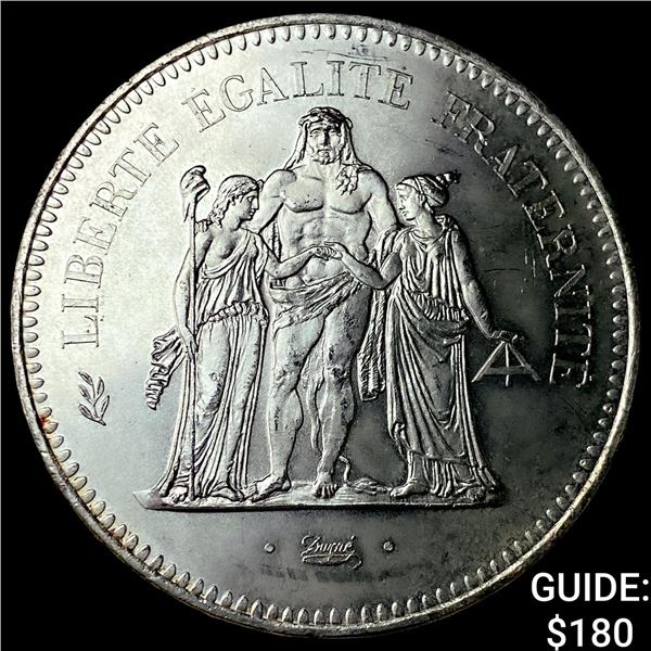 1975 France Silver 50 Francs GEM BU