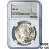 Image 1 : 1922 Silver Peace Dollar NGC MS66
