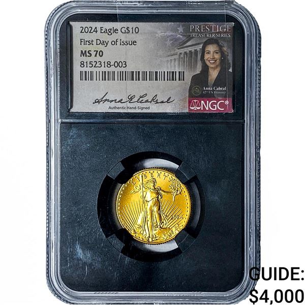 2024 $10 Gold American Eagle 1/4oz NGC MS70