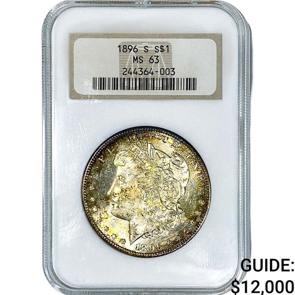 1896-S Morgan Silver Dollar NGC MS63