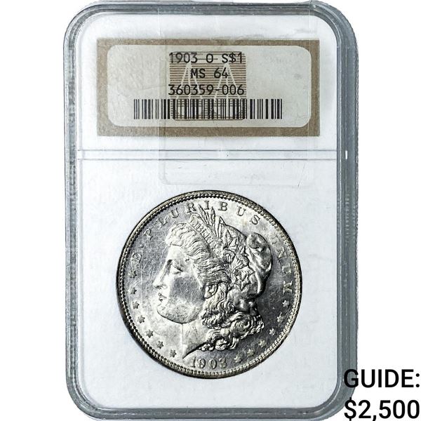 1903-O Morgan Silver Dollar NGC MS64