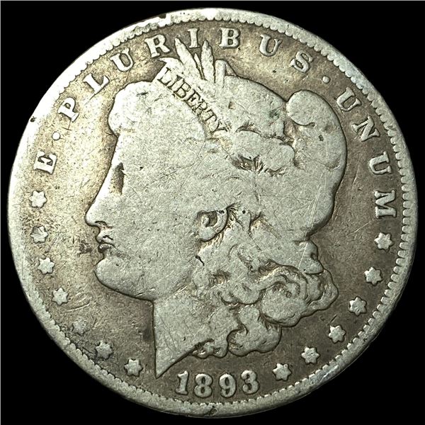 1893-CC Silver Morgan Dollar LIGHTLY  CIRCULATED