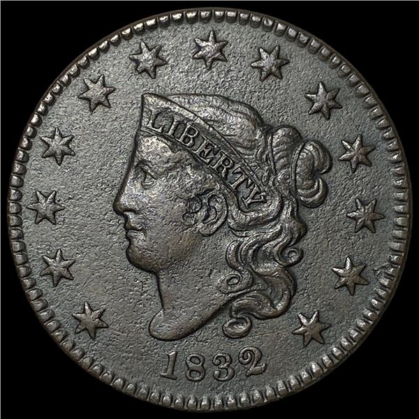 1832 Coronet Head Large Cent NEARLY  UNCIRCULATED