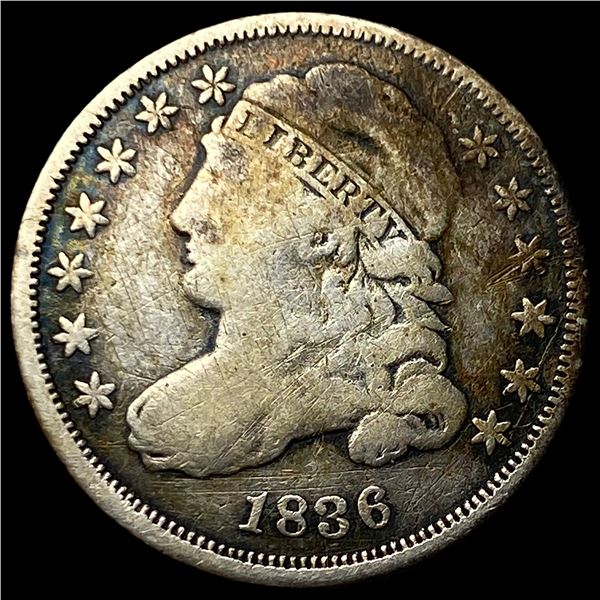 1836 Capped Bust Dime NICELY CIRCULATED