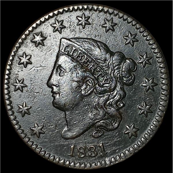 1831 Coronet Head Large Cent CLOSELY  UNCIRCULATED