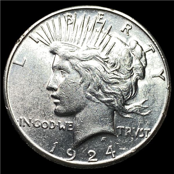 1924-S Peace Silver Dollar CHOICE AU