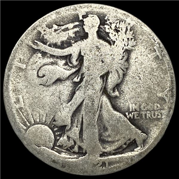 1921-S Walking Liberty Half Dollar NICELY  CIRCULATED