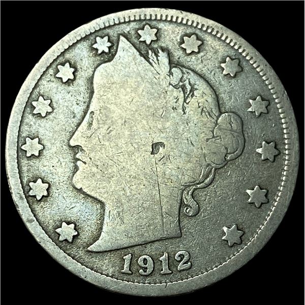 1912-S Liberty Head Nickel NICELY CIRCULATED
