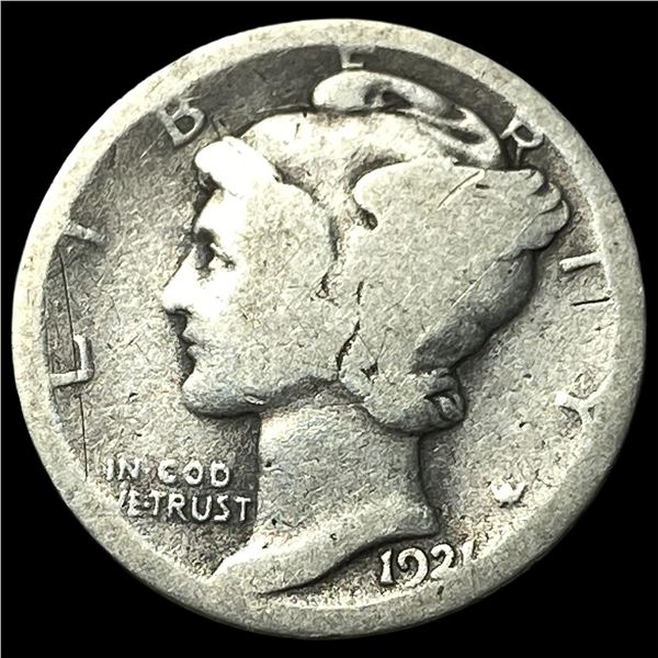 1921 Mercury Dime LIGHTLY CIRCULATED