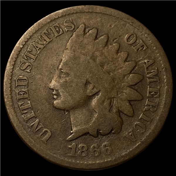 1866 Indian Head Cent LIGHTLY CIRCULATED