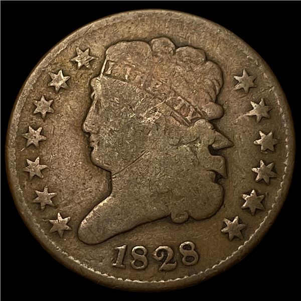 1828 Classic Head Half Cent LIGHTLY  CIRCULATED