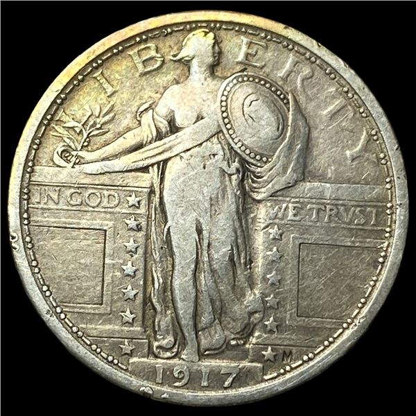 1917 Type 1 Standing Liberty Quarter NEARLY  UNCIRCULATED