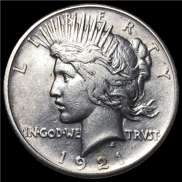 1921 Silver Peace Dollar NEARLY UNCIRCULATED