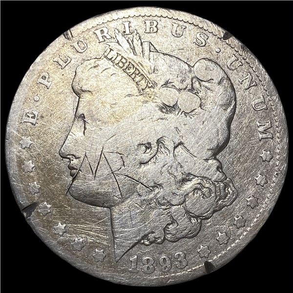 1893-CC Morgan Silver Dollar NICELY  CIRCULATED