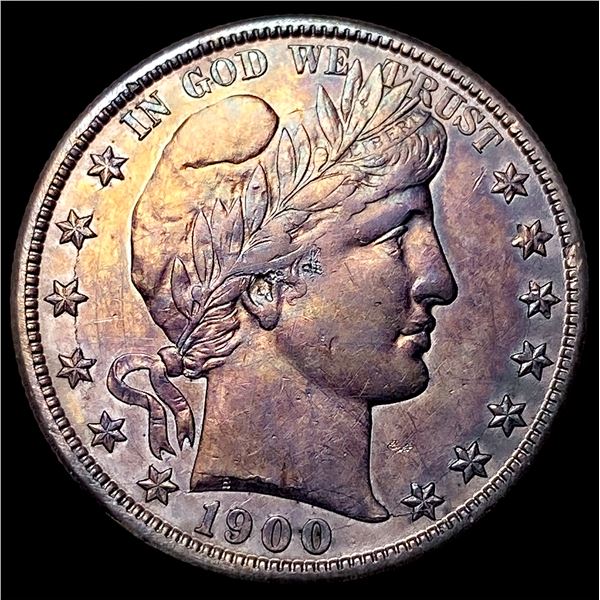 1900-S Silver Barber Half Dollar NEARLY UNCIRCULATED
