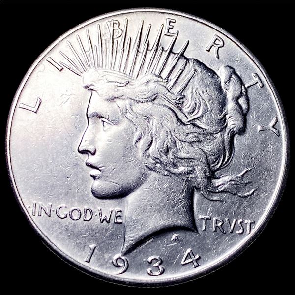 1934-S Silver Peace Dollar CLOSELY UNCIRCULATED