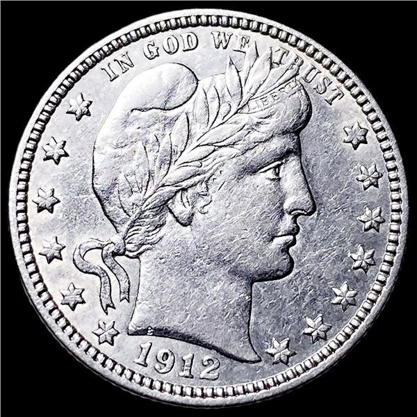 1912 Barber Silver Quarter NEARLY UNCIRCULATED