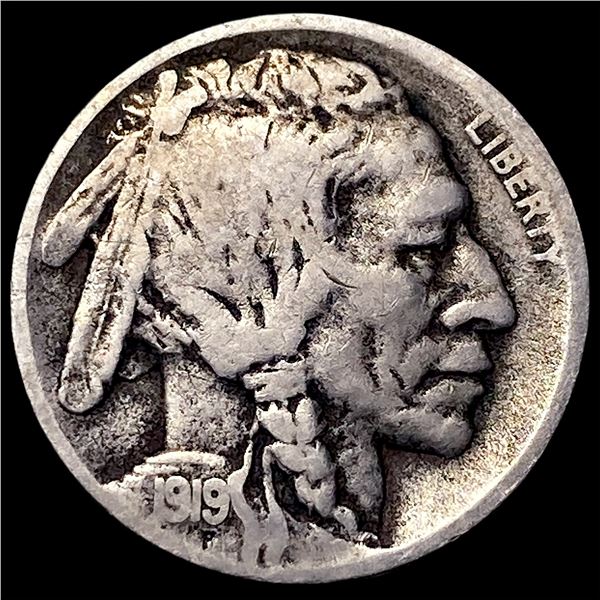 1919-D Buffalo Nickel LIGHTLY CIRCULATED