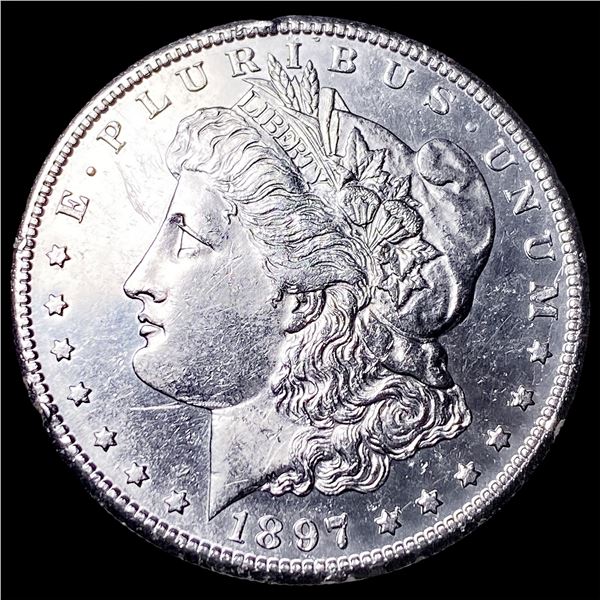 1897-S Silver Morgan Dollar CHOICE AU