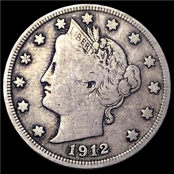 1912-S Liberty Head Nickel LIGHTLY CIRCULATED