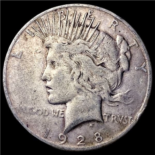 1928-S Silver Peace Dollar LIGHTLY CIRCULATED