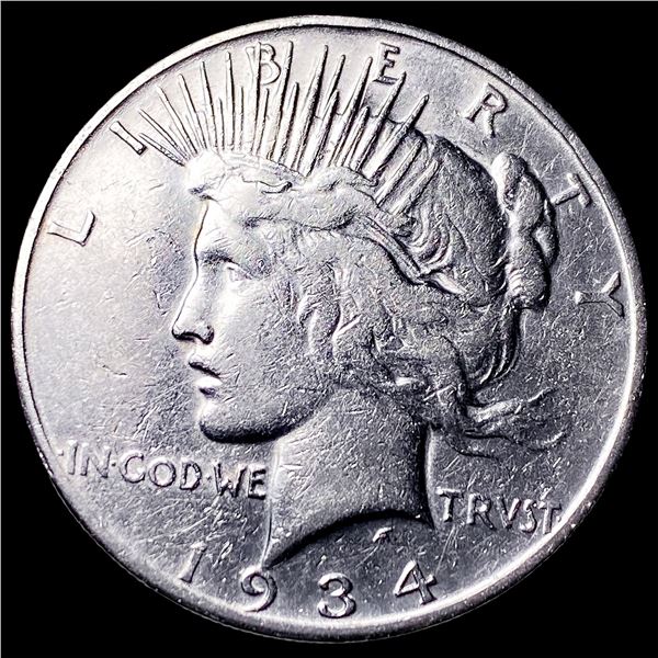 1934-S Silver Peace Dollar NEARLY UNCIRCULATED