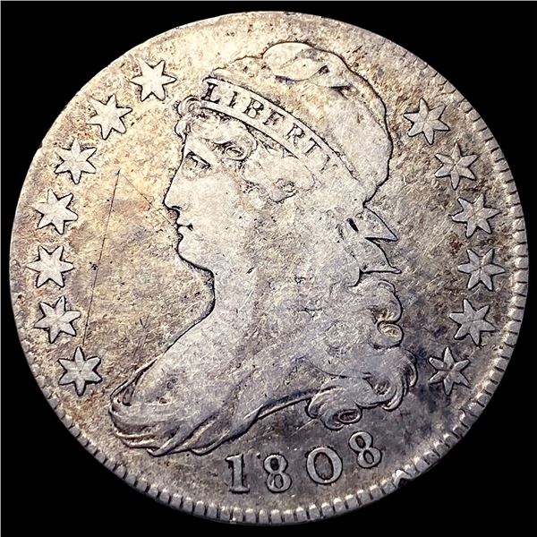 1808 Capped Bust Half Dollar LIGHTLY CIRCULATED