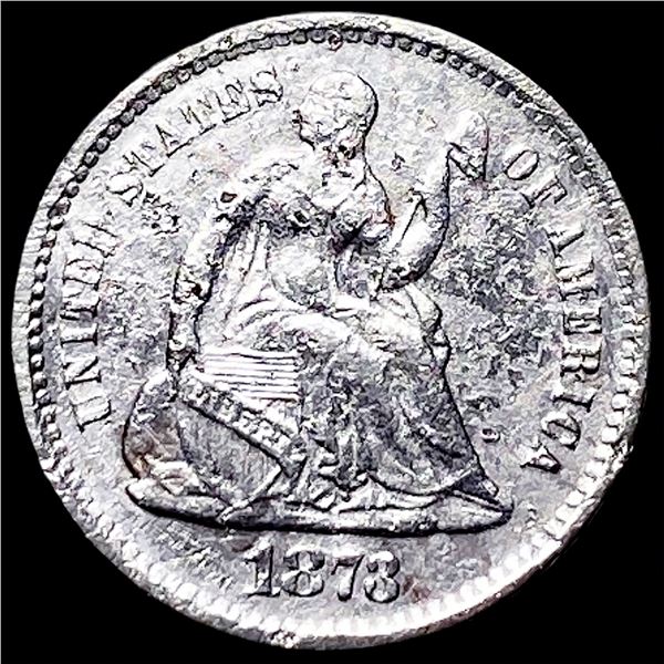 1873-S Silver Half Dime HIGH GRADE