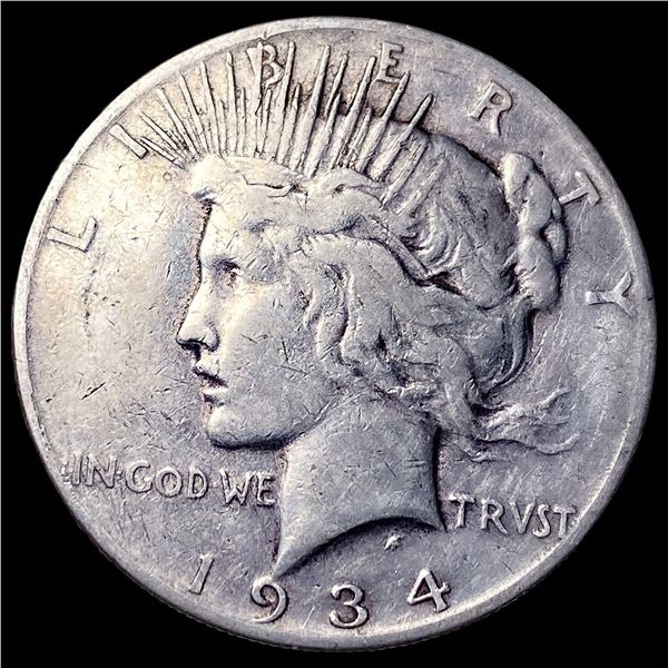 1934-S Silver Peace Dollar LIGHTLY CIRCULATED