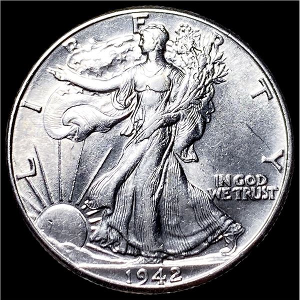 1942 Walking Liberty Half Dollar CLOSELY UNCIRCULATED