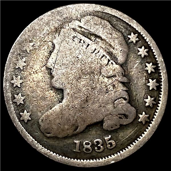 1835 Capped Bust Dime NICELY CIRCULATED