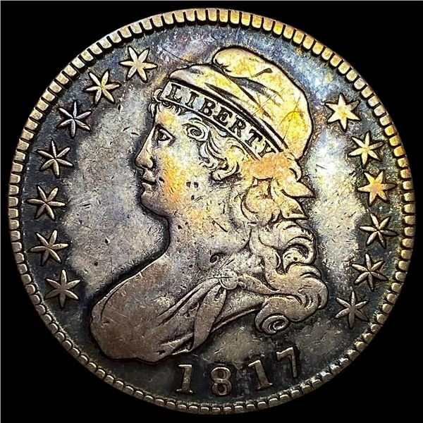 1817 Capped Bust Half Dollar LIGHTLY CIRCULATED