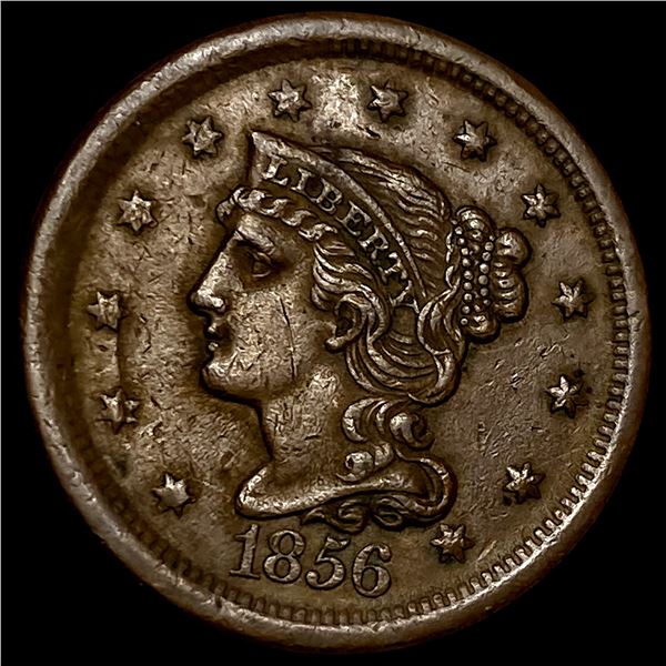 1856 Braided Hair Large Cent CLOSELY UNCIRCULATED