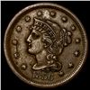 Image 1 : 1856 Braided Hair Large Cent CLOSELY UNCIRCULATED