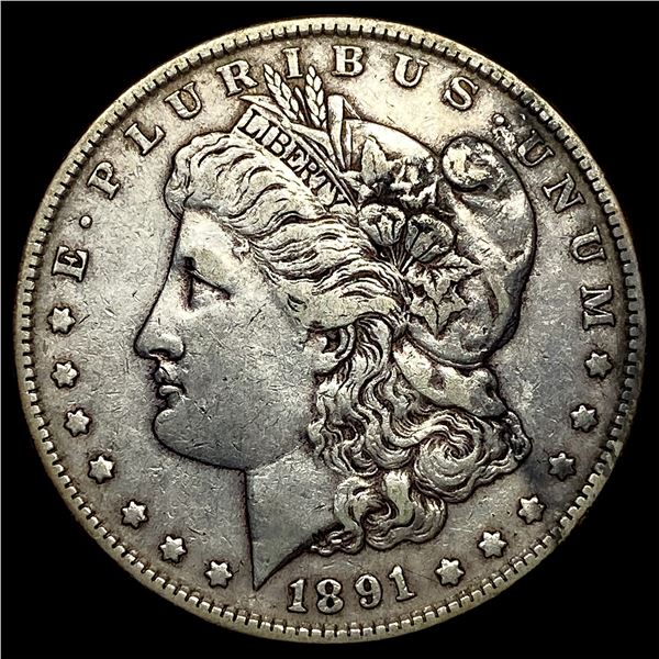 1891-S Silver Morgan Dollar ABOUT UNCIRCULATED