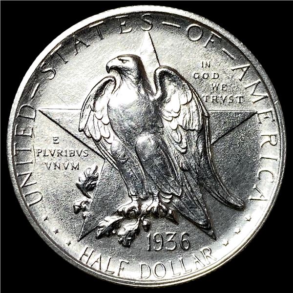 1936 Texas Centennial Silver Half Dollar CLOSELY UNCIRCULATED