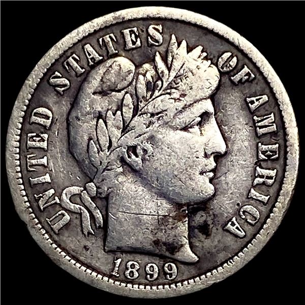 1899-O Silver Barber Dime LIGHTLY CIRCULATED