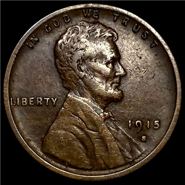 1915-S Lincoln Wheat Cent NEARLY UNCIRCULATED
