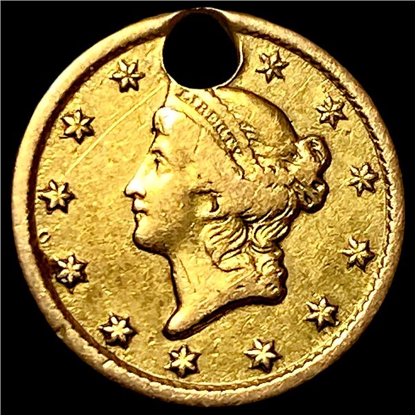 1851 Gold $1 Type 1 (Holed) HIGH GRADE