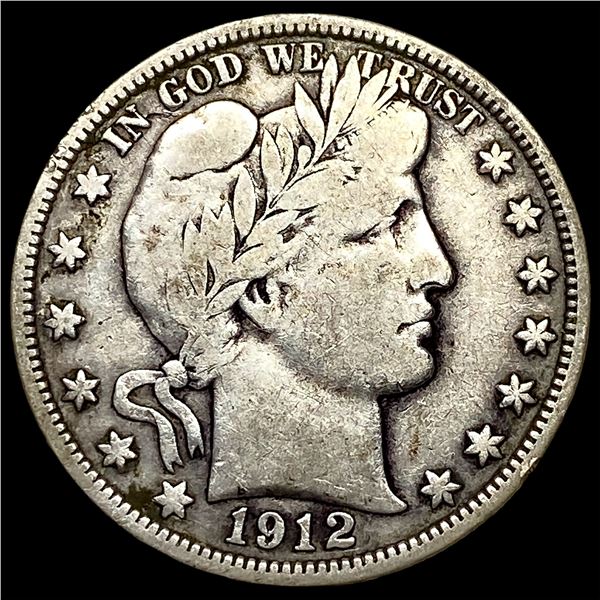 1912 Barber Half Dollar NICELY CIRCULATED