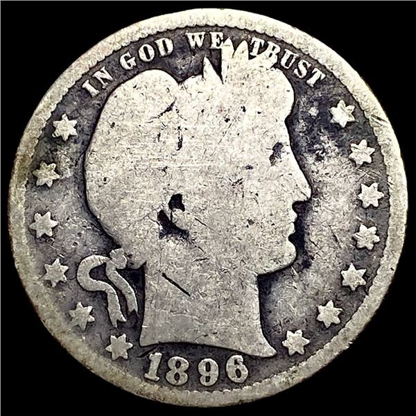 1896-O Barber Quarter NICELY CIRCULATED