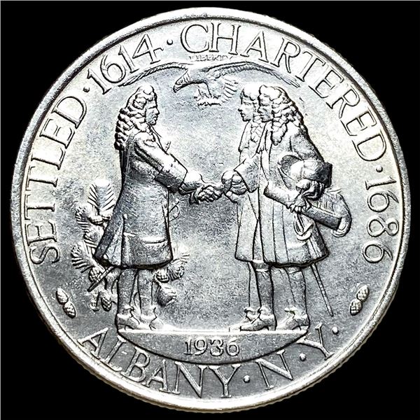 1936 Albany Charter Silver Half Dollar UNCIRCULATED