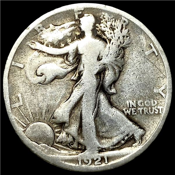 1921-S Silver Walking Liberty Half Dollar NICELY CIRCULATED