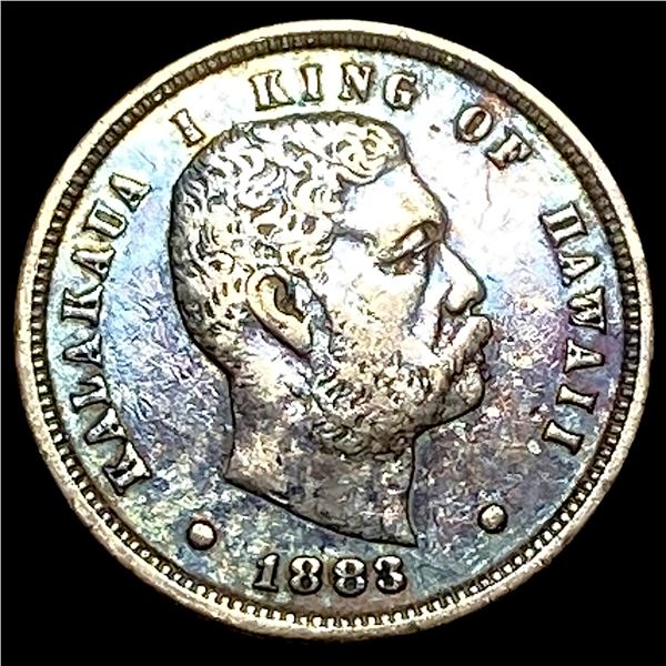 1883 Hawaii Silver Dime NEARLY UNCIRCULATED