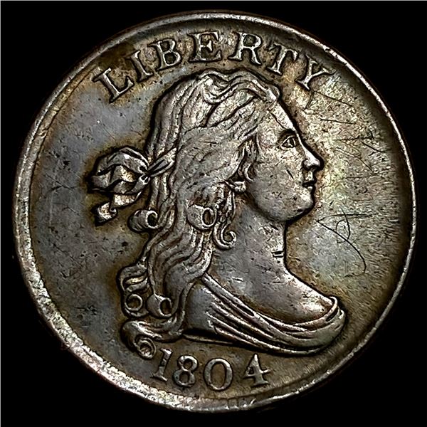 1804 Half Cent Draped Bust NEARLY UNCIRCULATED